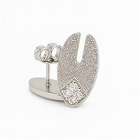 Orecchini da donna in oro bianco 18 kt con zirconi – 2.92 g – Idee Preziose dal 1987 - IP.OK18B/49